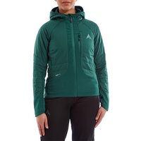 Green Altura Esker Dune Insulated Women's Jacket with hood, front zipper, and logo on chest.