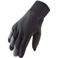 Black Altura Nightvision windproof long finger gloves with ribbed cuffs and touchscreen-compatible fingertips.