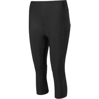 Black Altura Progel Plus 3/4 cargo women's tights with a smooth finish and knee-length cut.