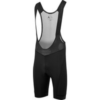 Black Altura Progel Plus men's bib shorts with mesh back panel and padded seat, featuring wide shoulder straps.