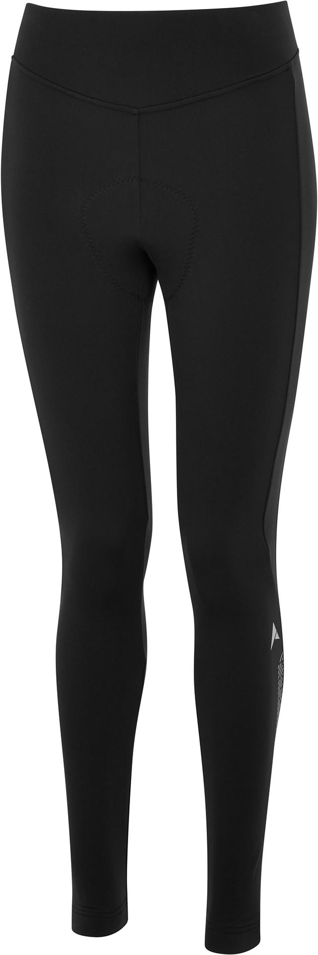 Black Altura Progel Plus Women's Thermal Tights with padded seat and reflective logo on lower leg.