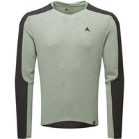 Green Altura Ridge long sleeve jersey with black shoulder panels and small logo on chest.