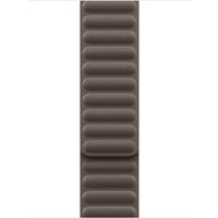 Apple 42mm Dark Taupe Magnetic Link band, ribbed texture, medium/large size, sleek and modern design.