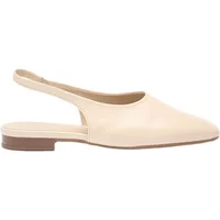 Beige Ryłko Suzanne ballet flats with slingback design and low brown heel.