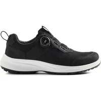 Black Blaklader Pilot O6 work shoe with white sole, lace-free design, and pull tab on heel.