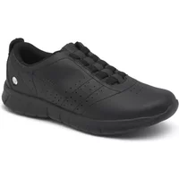 Black Suecos Erik sneaker with perforated design, lace-up closure, and cushioned sole.