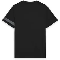 Black Lyle & Scott sports sleeve T-shirt with subtle logo on sleeve and crew neck design.