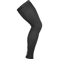 Black Castelli Nano Flex 3G leg warmers with sleek design and white logo near ankle.
