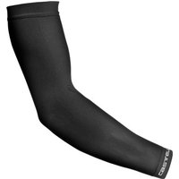 Black Castelli Pro Seamless 2 Arm Warmer with sleek design and subtle logo on cuff.