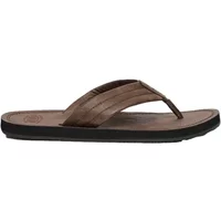 Brown Superdry Vintage Flip Flop with textured straps and black sole, featuring a simple, classic design.