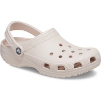 Quartz-colored Crocs Classic Clog with ventilation holes, pivoting heel strap, and textured sole.