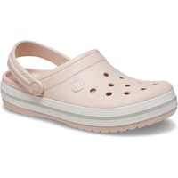 Quartz Crocs Unisex Crocband Clog with ventilation holes, heel strap, and white stripe on the sole.