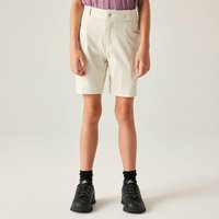 Natural white Dare 2b Reprise III shorts, multipocket, water-repellent, for kids aged 5-6 years.
