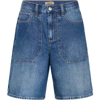 Denim shorts Blend BH_BAGGY with a faded blue wash, high waist, and large front pockets.
