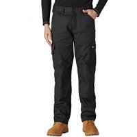 Black Dickies Everyday Trousers, size 36, with side pocket and straight leg design, worn with tan boots.