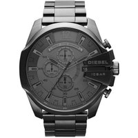 Gunmetal Diesel DZ4282 chronograph watch with grey dial, bold indices, and stainless steel bracelet.