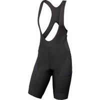 Black Endura GV500 Women's Reiver Cycling Bib Shorts with mesh straps and padded seat.