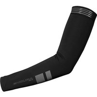 Black Endura Pro SL Arm Warmers II with reflective logos and gripper bands at the top for secure fit.