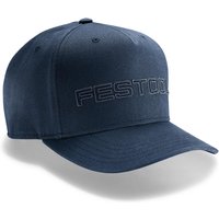 Navy blue Festool golf cap with embroidered logo on front, curved brim, and adjustable back strap.