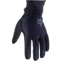Black Fox Clothing Defend Thermo MTB gloves with long fingers and logo on back.