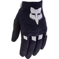 Black Fox Clothing Dirtpaw youth MTB gloves with white fox logo and reinforced fingertips.