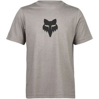 Gray Fox Legacy Youth Tee with black fox logo on chest, short sleeves, crew neck.