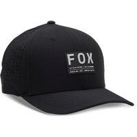 Black Fox Clothing Flexfit hat with perforated sides and a rectangular logo patch on the front.