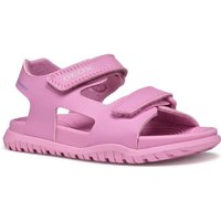 Dark pink Geox girl's sandals with two adjustable straps and rugged sole, size Infant 11.