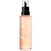 Transparent bottle of Giorgio Armani Si Eau De Parfum Refill, 100ml, with black spray cap and gold lettering.