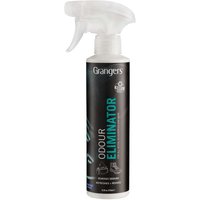 Grangers Odour Eliminator spray, 275ml black bottle with white trigger, blue and white text on label.