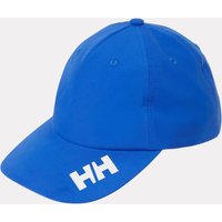 Blue Helly Hansen Crew Cap 2.0 with curved brim and white HH logo on the front left panel.
