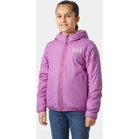 Pink Helly Hansen Junior Champ reversible fleece jacket, hooded, with front zipper and logo on chest, size 14.