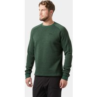 Green Helly Hansen crewneck sweater, size 2XL, with long sleeves and subtle logo on chest.
