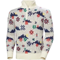 Helly Hansen Men's Arctic Ocean Icelander Wool Knit ½ Zip Sweater White 2XL - image 3