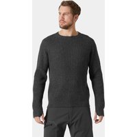 Gray Helly Hansen Arctic Rigging Sweater, ribbed knit, crew neck, long sleeves, size XL.