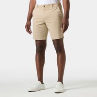 Beige Helly Hansen men's chino shorts, size 38, with front button closure and side pockets.