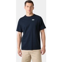 Navy Helly Hansen Men's Core Graphic T-shirt 2.0, size L, with small white logo on chest.