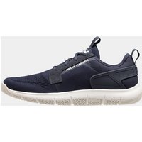 Navy Helly Hansen men's Henley sneakers, size 11.5, with mesh upper, white sole, and lace-up design.