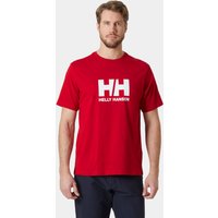 Red Helly Hansen Men's Logo T-shirt 3.0 in XL, featuring large white "HH" logo on chest.