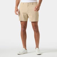 Beige Helly Hansen men's quick-dry shorts, 6” length, 2XL, with belt loops and front pockets.