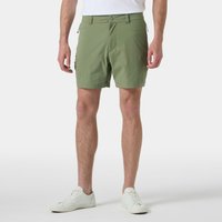 Green Helly Hansen men's quick-dry shorts, 6-inch length, 2XL, with belt loops and side pockets.