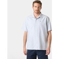 Blue Helly Hansen men's short sleeve shirt, button-up, 2XL, with a subtle logo on the chest.