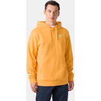 Orange Helly Hansen men's hoodie, XL size, with drawstring hood and front pocket.