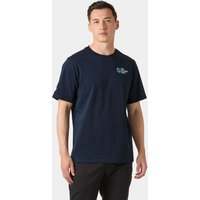 Navy Helly Hansen men's T-shirt with "The Ocean Race" logo on chest, short sleeves, crew neck, size XL.
