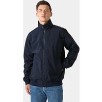 Navy blue Helly Hansen men's Vika jacket, full-zip, high collar, long sleeves, size XL.