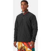 Black Helly Hansen ULLR™ D Stretch Insulator jacket, lightweight, with a high collar and zippered front, size XS.