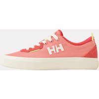 Pink Helly Hansen women's Backshore shoes, size 8, with white laces, HH logo, and cream sole.