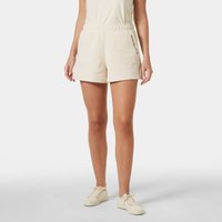 White Helly Hansen women’s sweat shorts, mid-thigh length, elastic waistband, side pockets, size M.