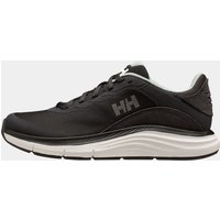 Black Helly Hansen women’s marine shoes with white sole, lace-up design, and HH logo on the side.