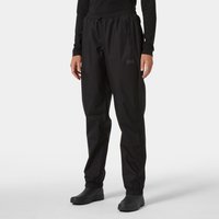 Black Helly Hansen women’s Vancouver trousers, elastic waistband, adjustable cuffs, size L.